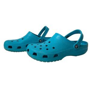 Crocs Shoes Women 11 Blue Classic Clogs Unisex Outdoor Lightweight‎ Waterproof